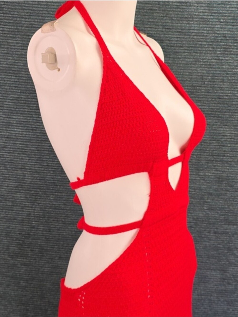 Crocheted Halter Maxi-Dress - Picture 12 of 14